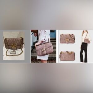 HOT Gucci Marmont Medium Leather Matelasse Purse Bag retailing for $2980+tax!